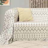 Latuda Softmicro Iskandinav Desenli Gri Koltuk Örtüsü , Kanepe Örtüsü , Koltuk Şalı , Tv Battaniyesi 130X180 cm - 130 x 180 cm