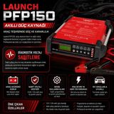 Launch PFP-150 Profesyonel 150 Amper Akü Voltaj Sabitleyici Şarj Edici Güç Destek Ünitesi