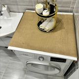 Laundry Duck Keten Su Geçirmez Ve Kirlenmez Çamaşır Makinesi - Buzdolabı - Bulaşık Makinesi Örtüsü Naturel - Kahverengi