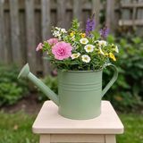 Laura 5 Litre Metal Çiçek Bahçe Sulama Kabı - Modern Dekoratif Çok Amaçlı Sulak (Mint Yeşili) - Standart