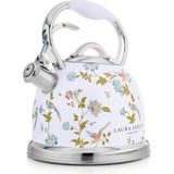 Laura Ashley Elveden White 2.5l Düdüklü Çaydanlık Indüksiyon ve Tüm Ocaklarla Uyumlu - Beyaz