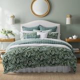 Laura Ashley King Nevresim Takımı, Pamuklu, Çift Taraflı, 7 Parça, Bramble Floral Yeşil