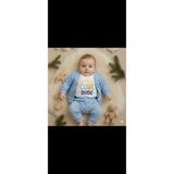 Laura Baby Erkek Bebek Yağmurluklu 3 Lü Alt Üst Takım - Mavi - 18 Ay
