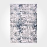 Laura Gri Soyut Bambu Modern Geometrik Etnik Desenli Boho Makinada Yıkanabilir Hafif Hav Toz Vermez Leke Tutmaz Kaymaz Taban Dijital Makine Baskı Halı Oturma Odası Salon Yolluk Koridor Mutfak Halısı