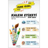 laurelconcept Okul Kalem Etiketi Kalem Sticker Isme Özel Okul Kalem Etiketi Seti 250 Adet