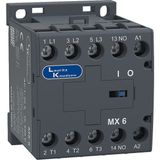 Lauritz Knudsen, CS94012KOOO - MX 6A Mini Kontaktör, 3P, 220VAC, 50Hz, 1NA