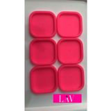 LAV 6 ADET Yedek Saklama Kabı Kapağı Pembe 6 Lı -270 Cc