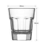 Lav, Aras 6'lı Likör Bardağı, Aras, ARA209F45 Cc, Şeffaf - 0 - Siyah - 0 - 200 ml