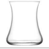 Lav Çay Bardağı Seti Kulpsuz Şeffaf Cam 170 ml 6 Parça Desensiz Tasarım