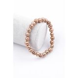 Lav Doğal Taş Rose Renkli Bileklik 8 mm Küre Kesim