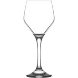 Lav Ella Cam Goblet 6'lı 330 ml Ayaklı (Şarap Kadehi , Kokteyl Bardağı) - Renkli