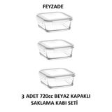 LAV FEYZADE FRESCO Saklama Kabı Seti 3 adet 720cc (FRS-247)