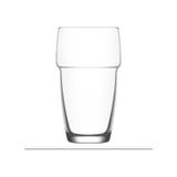 LAV Galata Cam Meşrubat Bardağı 6'lı 340 ml (Büyük Su/Kokteyl/Soğuk Kahve Bardağı )