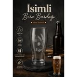 Lav Kişiselleştirilebilir Belek Cam Bira Bardağı - Şeffaf