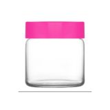 Lav Novo Cam Kavanoz 3'lü Orta Boy 635 ml Pembe Plastik Kapaklı (Erzak Saklama Kavanozu )