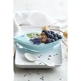Lav Pesto Kayık Meze Servis Tabağı - Cam Kahvaltılık Sunum Seti 6 Parça Şeffaf