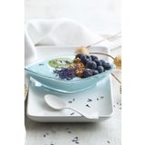 Lav pesto kayık meze servis tabağı - cam kahvaltılık sunum seti 6 parça