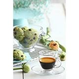 Lav Roma Kahve Fincanı Takımı Espresso Kahve Fincanı 12 Parça Şeffaf