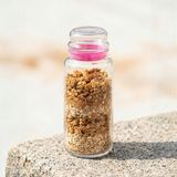 Lav Sera Cam Kavanoz 2'li Büyük Boy 1400 ml Pembe Cam Kapaklı (Erzak Saklama Kavanozu)