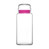 Lav Sera Cam Kavanoz 2'li Büyük Boy 1400 ml PembeCam Kapaklı (Erzak Saklama Kavanozu )