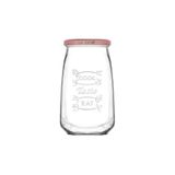 LAV Tasty Cam Kavanoz Tekli Büyük Boy 1050 ml Metal Kapaklı (Erzak Saklama/Turşu Kavanozu )