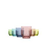 LAV Tokyo 6'lı Meşrubat Bardağı 330 ml Renkli (Su/Kokteyl/Soğuk Kahve/Smoothie /Milkshake Bardağı )