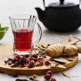 Lav Venüs Kulplu 6'lı Çay Bardağı - 150 ml - 6 Adet - Şeffaf