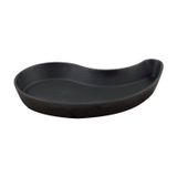 Lava 10x20 CM Siyah Döküm Damla Formlu Yingyang Fajita Tabağı
