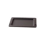 Lava 16x25 CM Döküm Dikdörtgen Siyah Servis Tabağı LV HRC 001