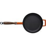 Lava 24 CM Turuncu Metal Saplı Döküm Kızartma Tavası
