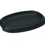 Lava 26x19 cm Siyah Döküm Oval Fajita Tabağı