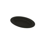 Lava 32x23 cm Siyah Döküm Oval Döner Kebap Tabağı