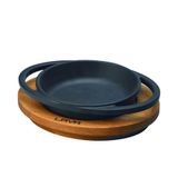 Lava Ahşap Altlıklı 16 cm Yuvarlak Kulplu Tava