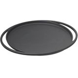 Lava Ahşap Altlıklı 28 cm Döküm Demir Yuvarlak Pizza Krep Pankek Tavası