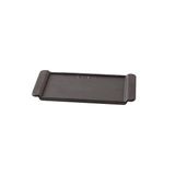 Lava Döküm 13x25 CM Dikdörtgen Siyah Servis Tabağı Ölçü LV HRC 006