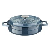 Lava Döküm 24 cm Majolica Gri Yuvarlak Tencere