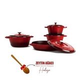 Lava Döküm 4x New Heritage Serisi Döküm Demir Tencere Seti