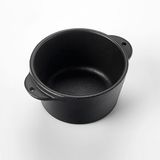 Lava Döküm Ø 8 cm Yuvarlak Sufle / Sos Kabı ( LV ECO SK 8 T14 ) Siyah