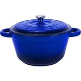 Lava Döküm Demir Kapak New Heritage Serisi Çap 22 cm Mavi Döküm Tencere
