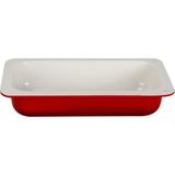 Lava Döküm Dikdörtgen 1/3 Gastronomi Küvet Ölçü 32 X 17 Cm - Kırmızı