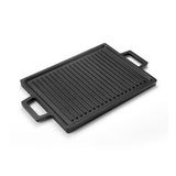 Lava Döküm Dikdörtgen Çift Yön Izgara Hot Plate Döküm Demir Yekpare Çift Kulplu Ölçü 22x30cm.