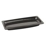 Lava Döküm Dikdörtgen Servis Tabağı Ölçü 30x15cm. Siyah