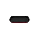 Lava Döküm Dikdörtgen Servis Tabağı Ölçü 32X20cm.-Bordo