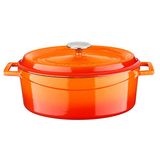 Lava Döküm Edition Serisi Ölçü 25x31 CM Turuncu Oval Tencere