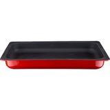 Lava Döküm Gn 1/1 İç Renk Siyah Ölçü 32x53 cm Kırmızı Gastronorm Küvet