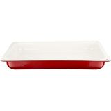 Lava Döküm GN 1/1 Ölçü 32x53 cm Kırmızı Gastronorm Küvet