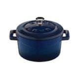 Lava Döküm Mini Tencere Folk 10 CM mavi