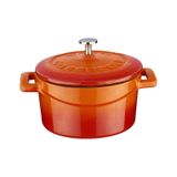 Lava Döküm Mini Tencere Folk 10 CM turuncu