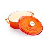 Lava Döküm Oval Tencere Ölçü 23x29cm. Edition Serisi - Turuncu Turuncu