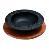 Lava Döküm Yuvarlak Çorba Kase Çap19 cm - Siyah